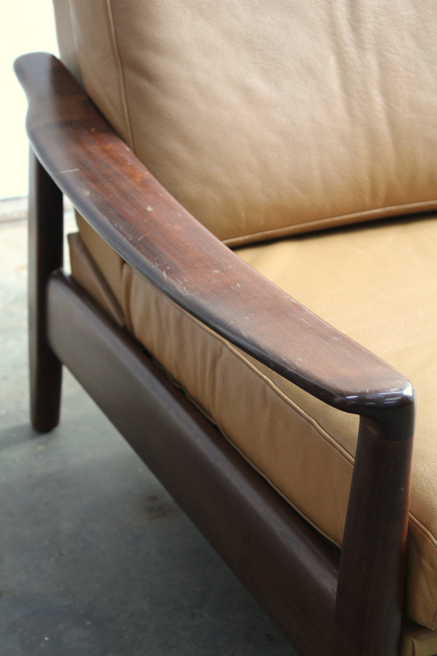 Mid century 3-zits-bank slaapbank