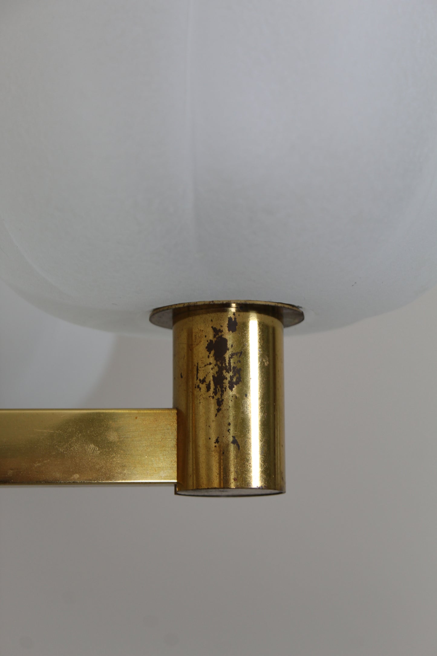 Vintage hanglamp, kroonluchter - messing jaren '70