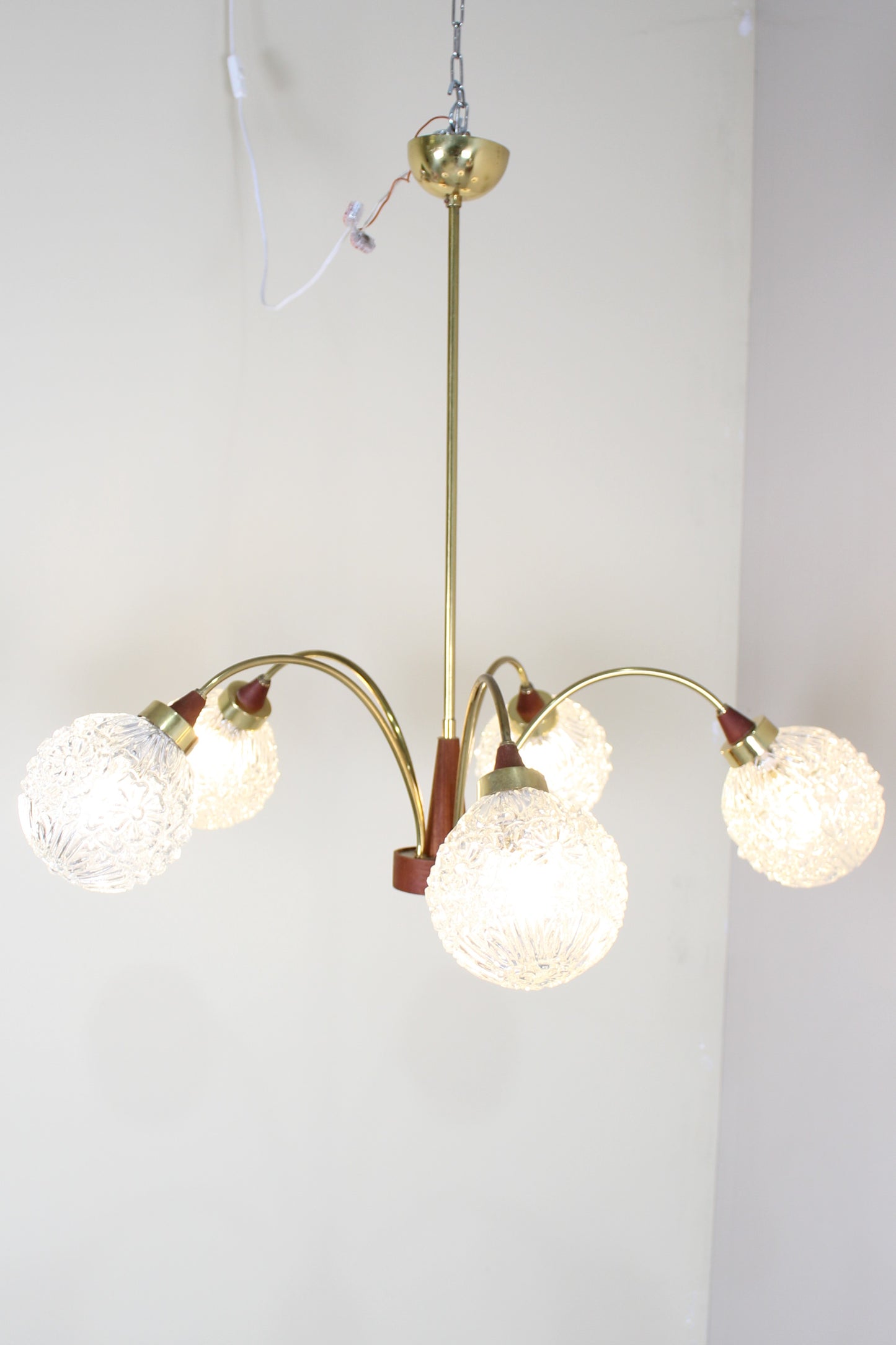 Vintage 5-armige plafondlamp