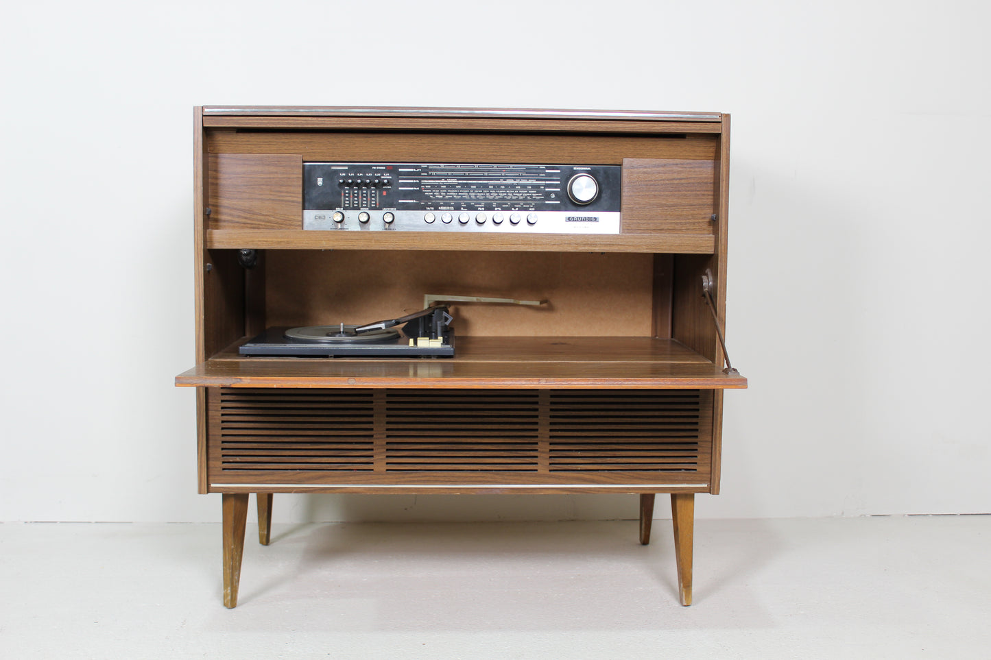 Vintage Gründig Musikschrank, Radioschrank