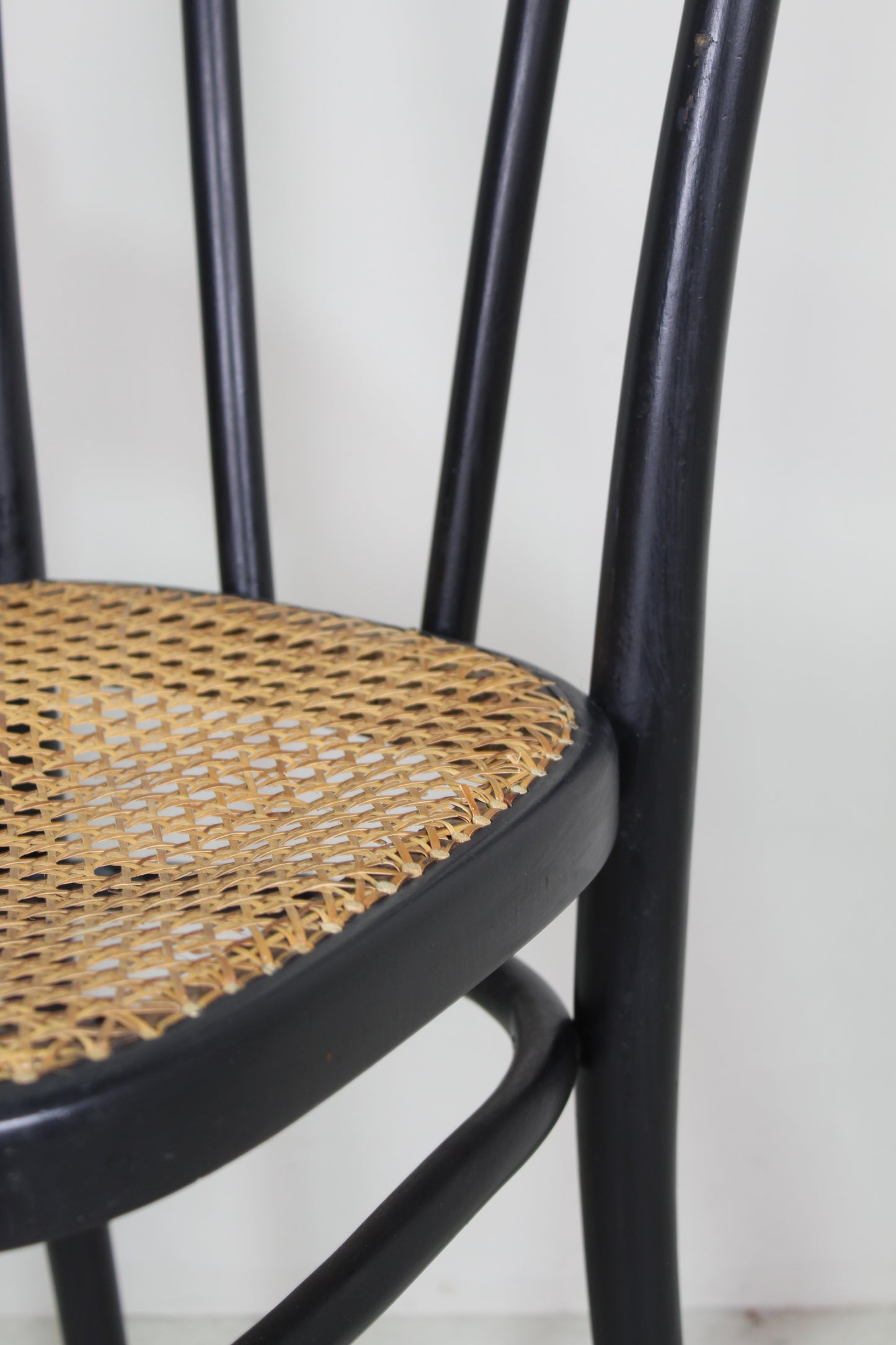 4x antieke Thonet bistrostoel No.56 jaren '20/'30 zwart