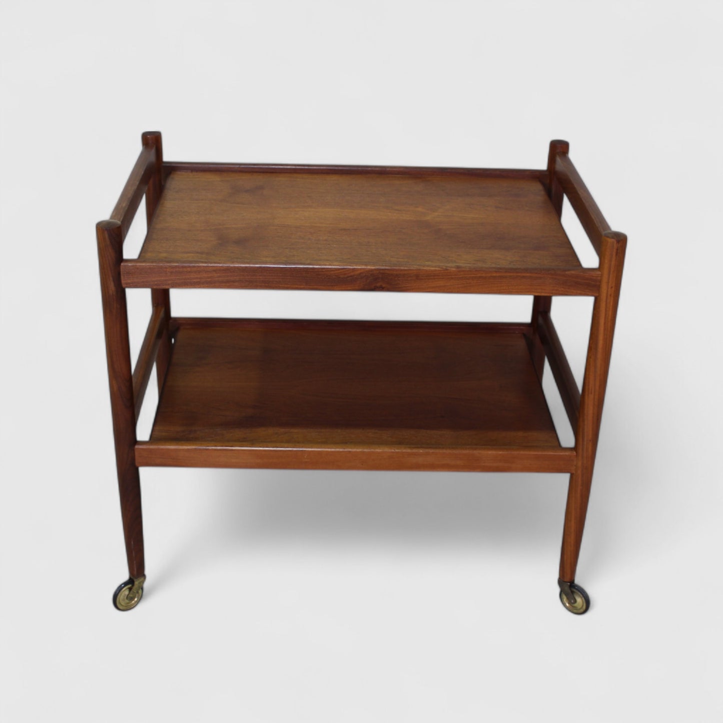 vintage serveerwagen - hout, jaren '60