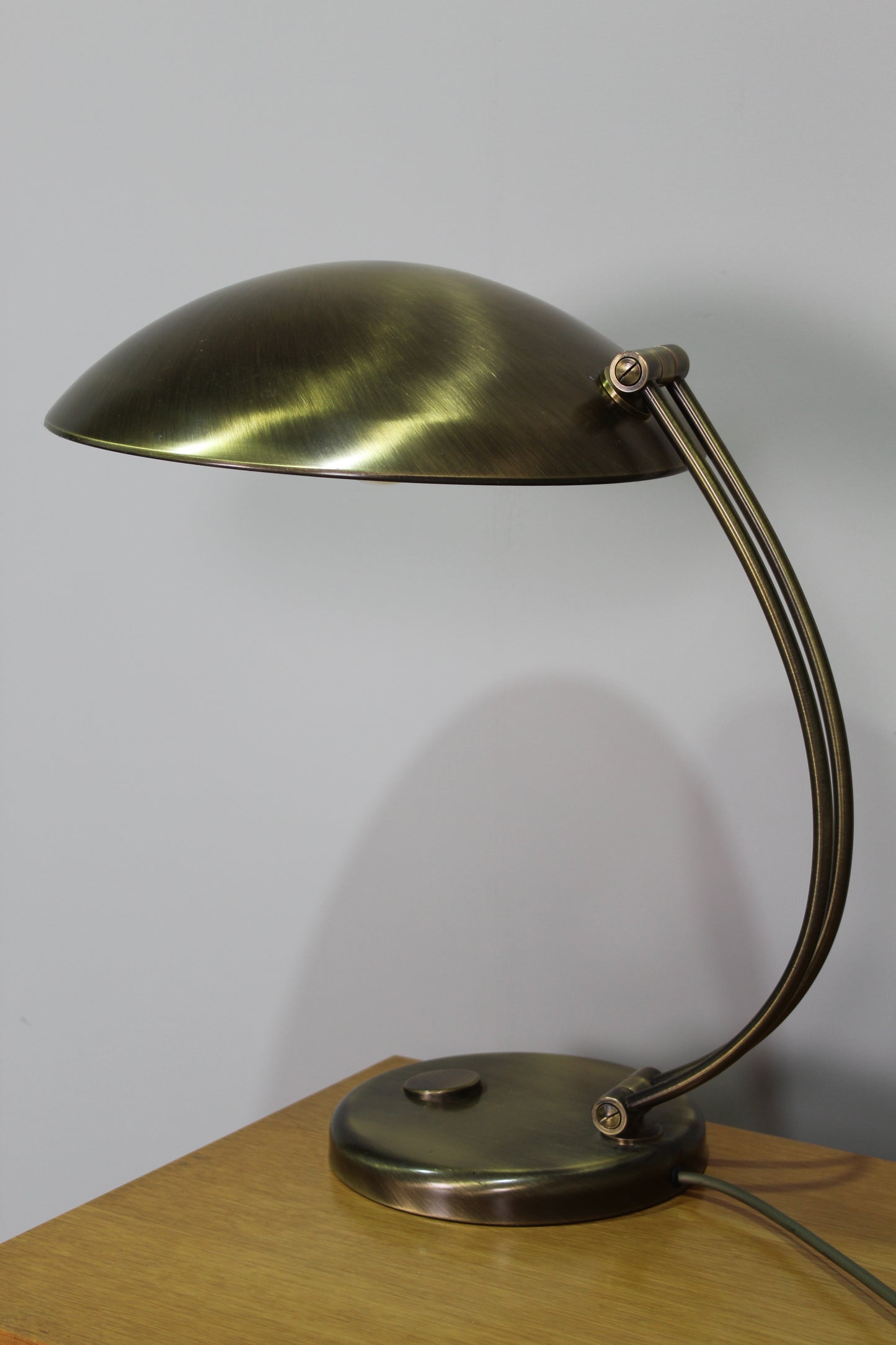 Vintage Design Tischlampe - Egon Hillebrand 1930er Messing | 01282