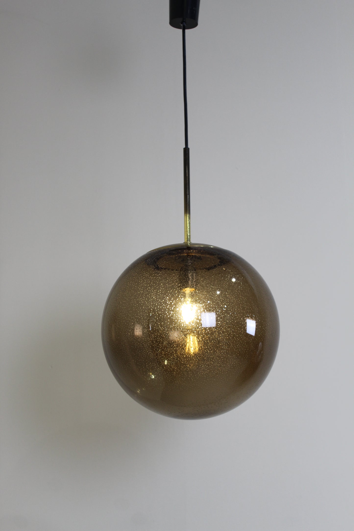 Vintage design rookglas bollamp XL