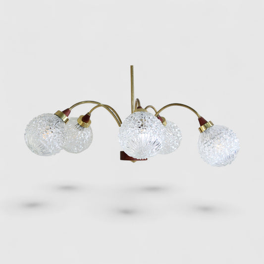Vintage 5-armige plafondlamp