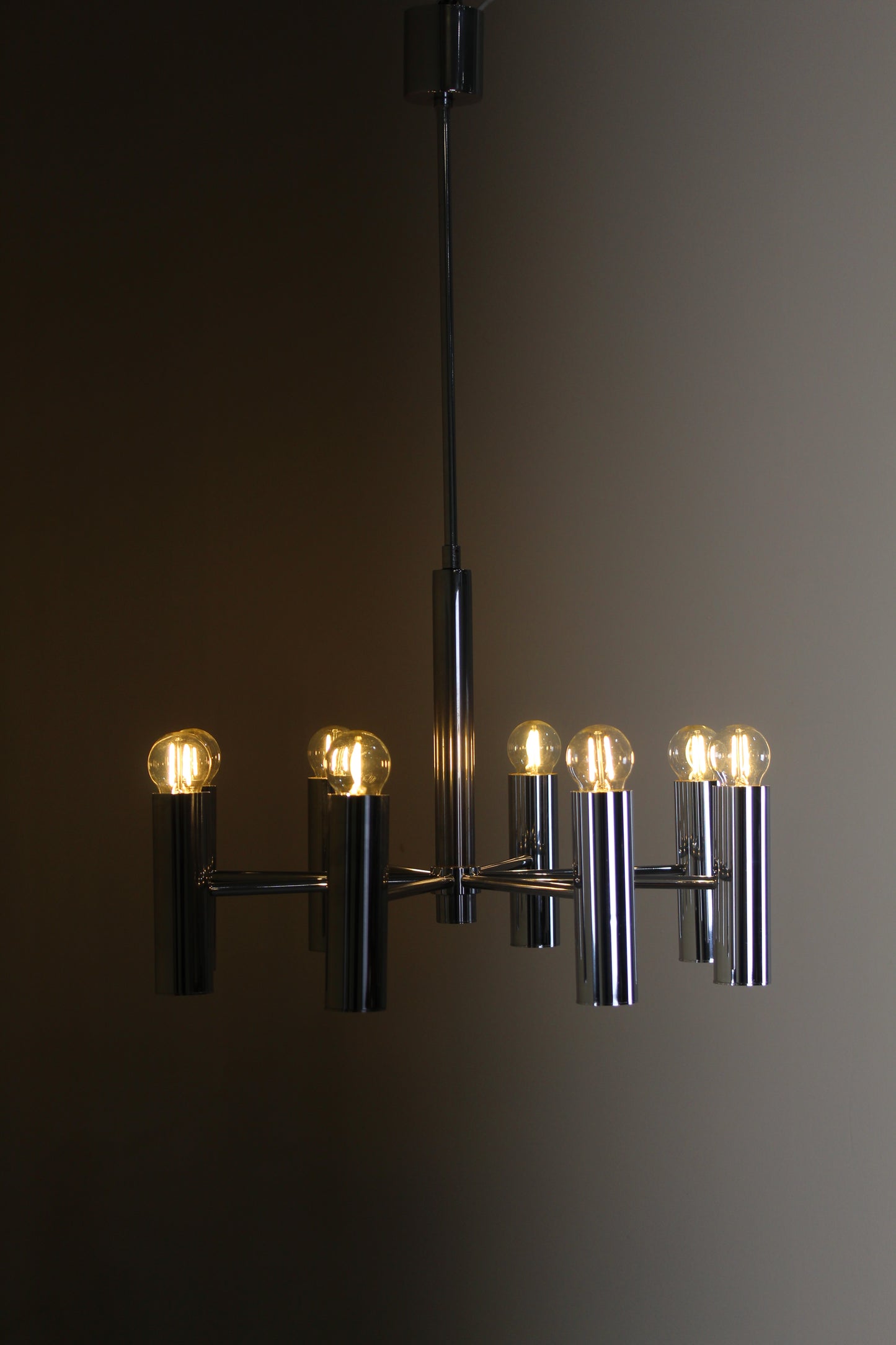 Vintage design chroom hanglamp Hustadt Leuchten