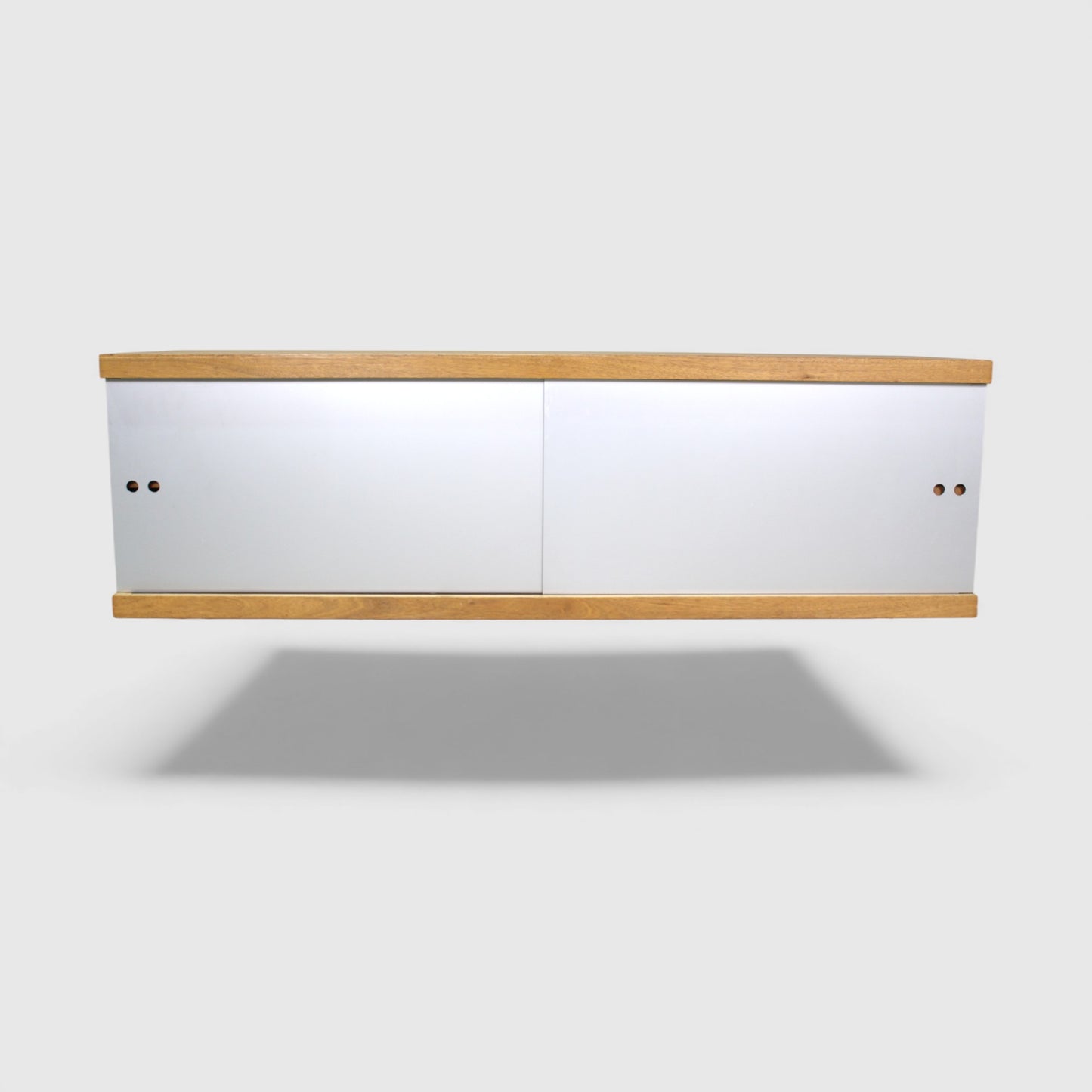 Vintage grijze zwevende kast