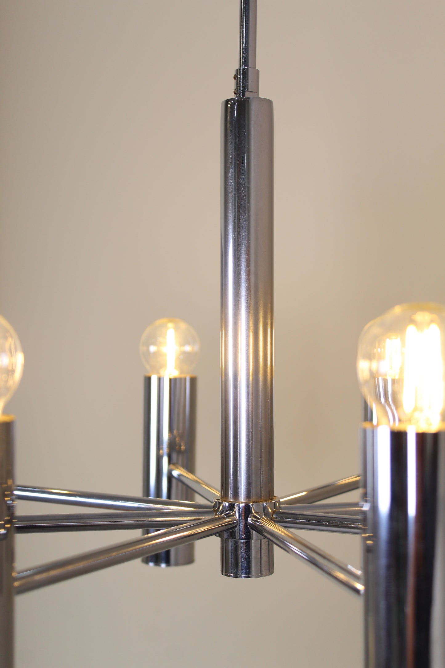 Vintage design chroom hanglamp Hustadt Leuchten