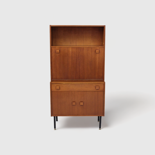 Vintage wandkast, highboard, secretaire (3/3)