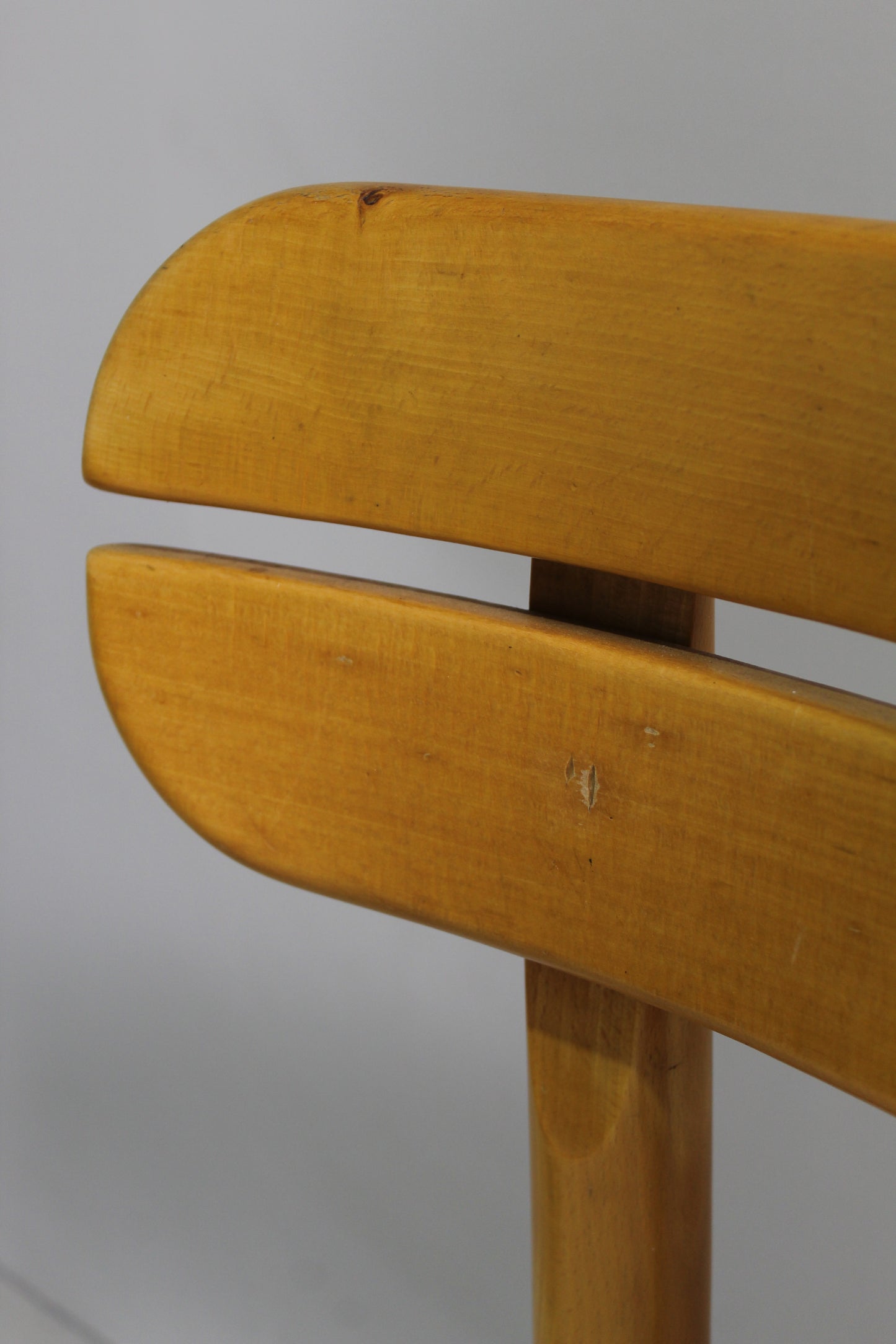 4x vintage eetkamerstoelen - teddy en hout, jaren '70