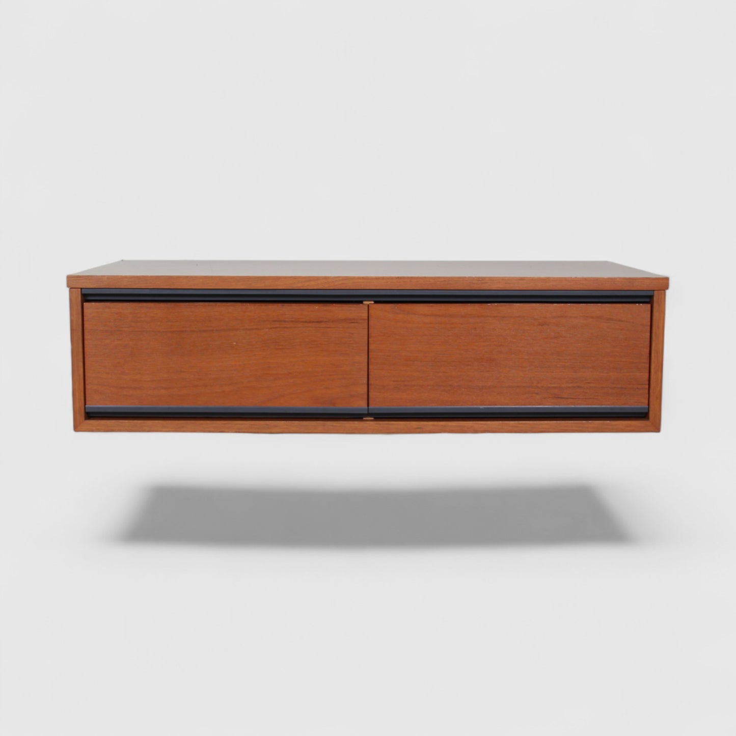 Vintage set zwevende kast, consoletafel