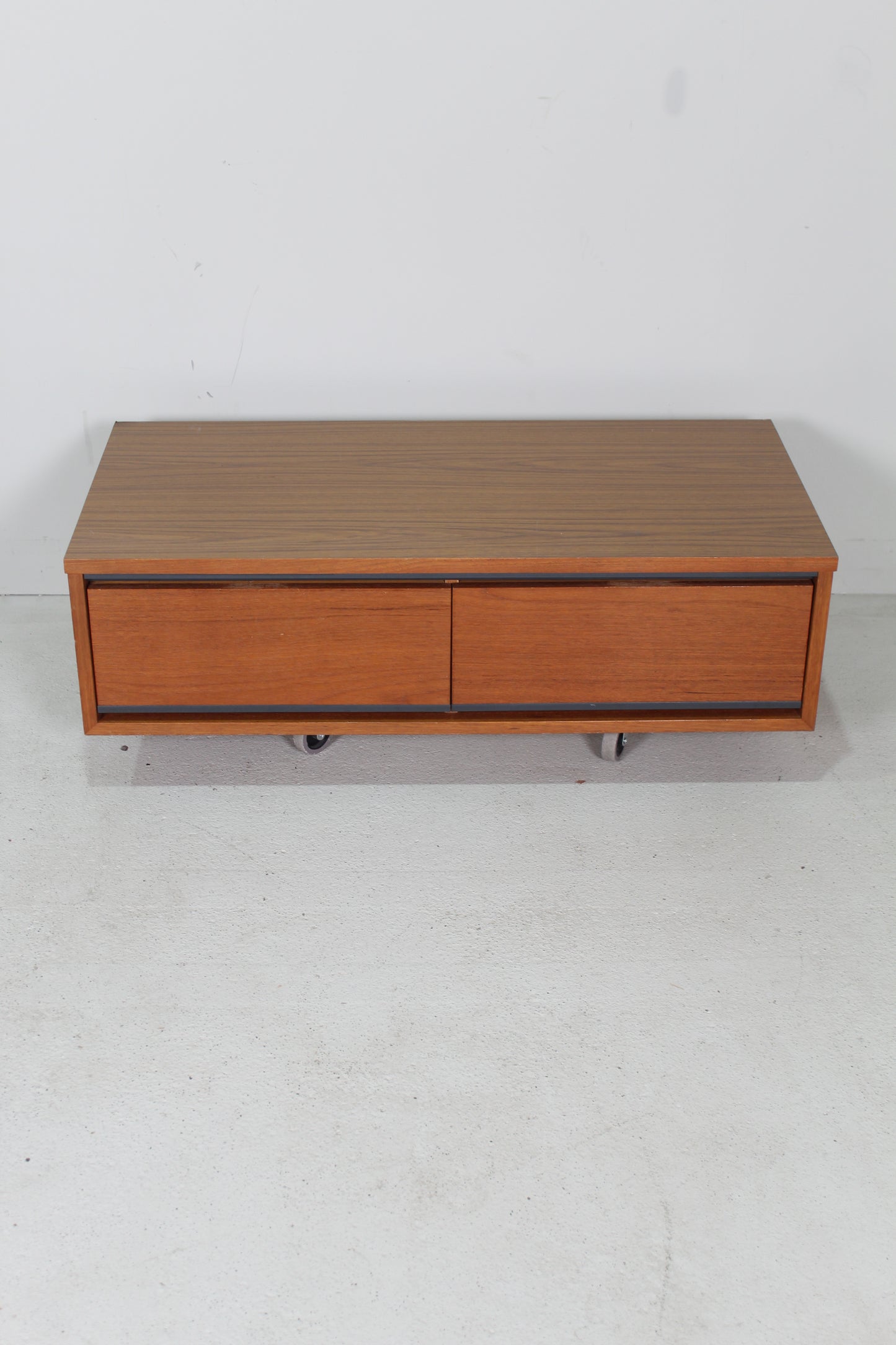 Vintage set zwevende kast, consoletafel