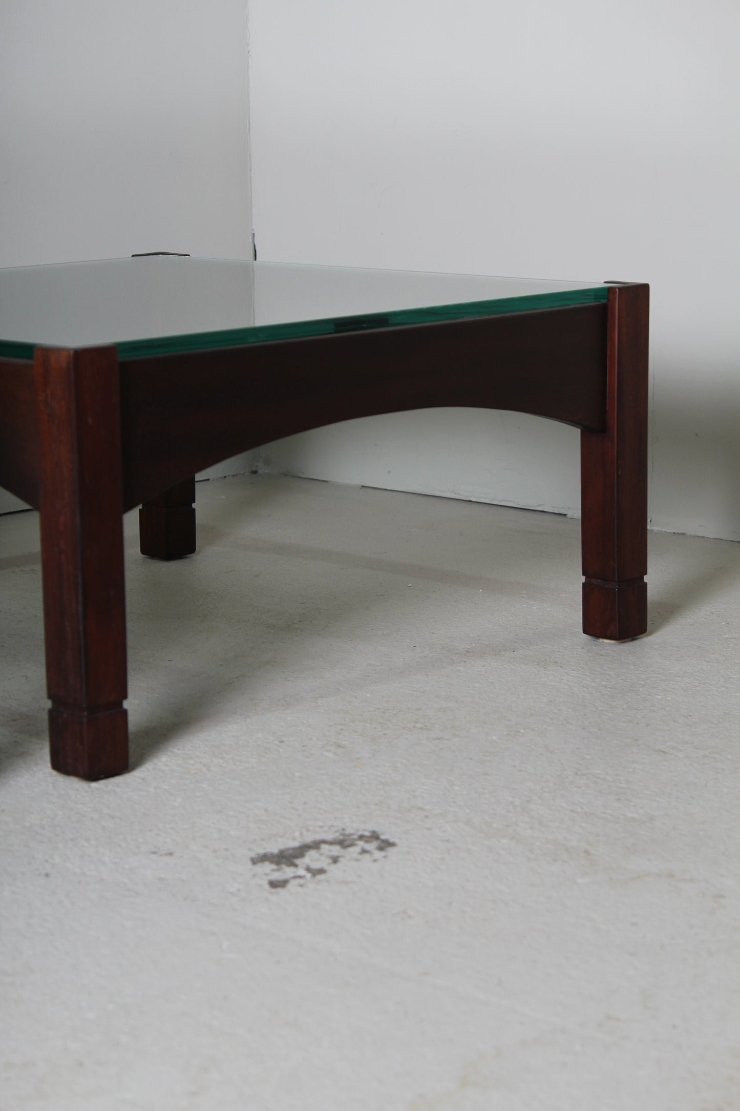 Vintage set fauteuil + bijzettafel uit 1975