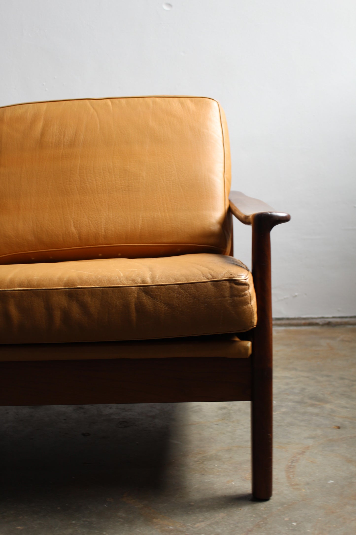 Mid century 3-zits-bank slaapbank