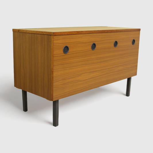 Vintage blanket chest, toy chest - 1960s, teak