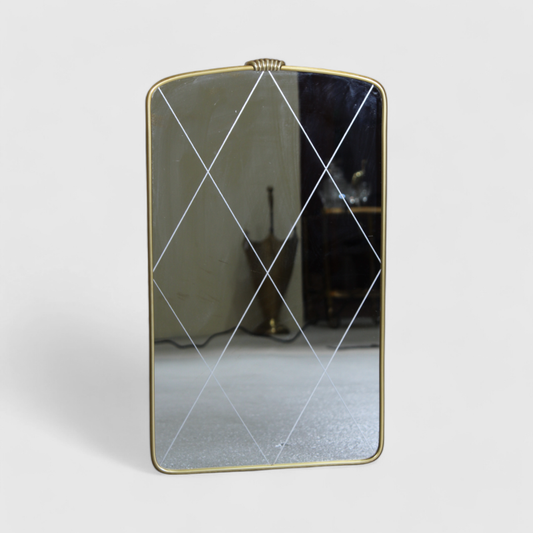 Vintage Spiegel - Gold 1950er Jahre | 01369