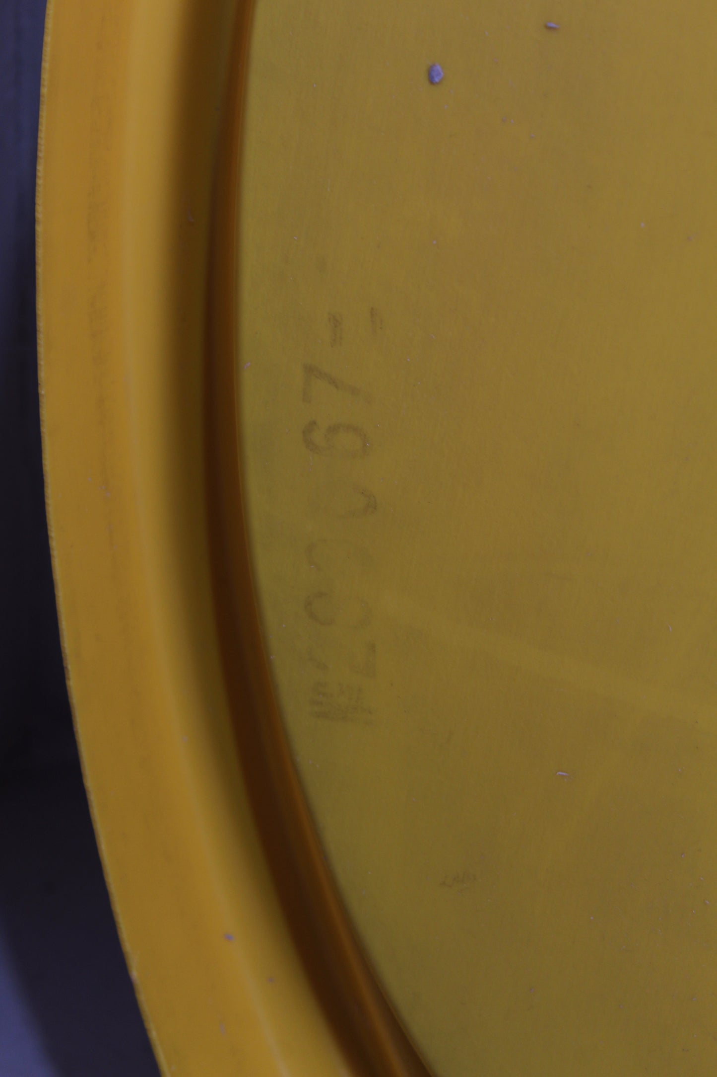 Vintage gele spiegel jaren '70