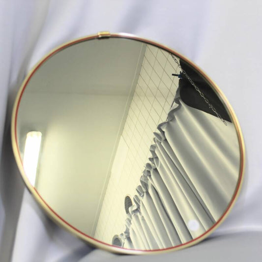 Vintage round mirror - gold