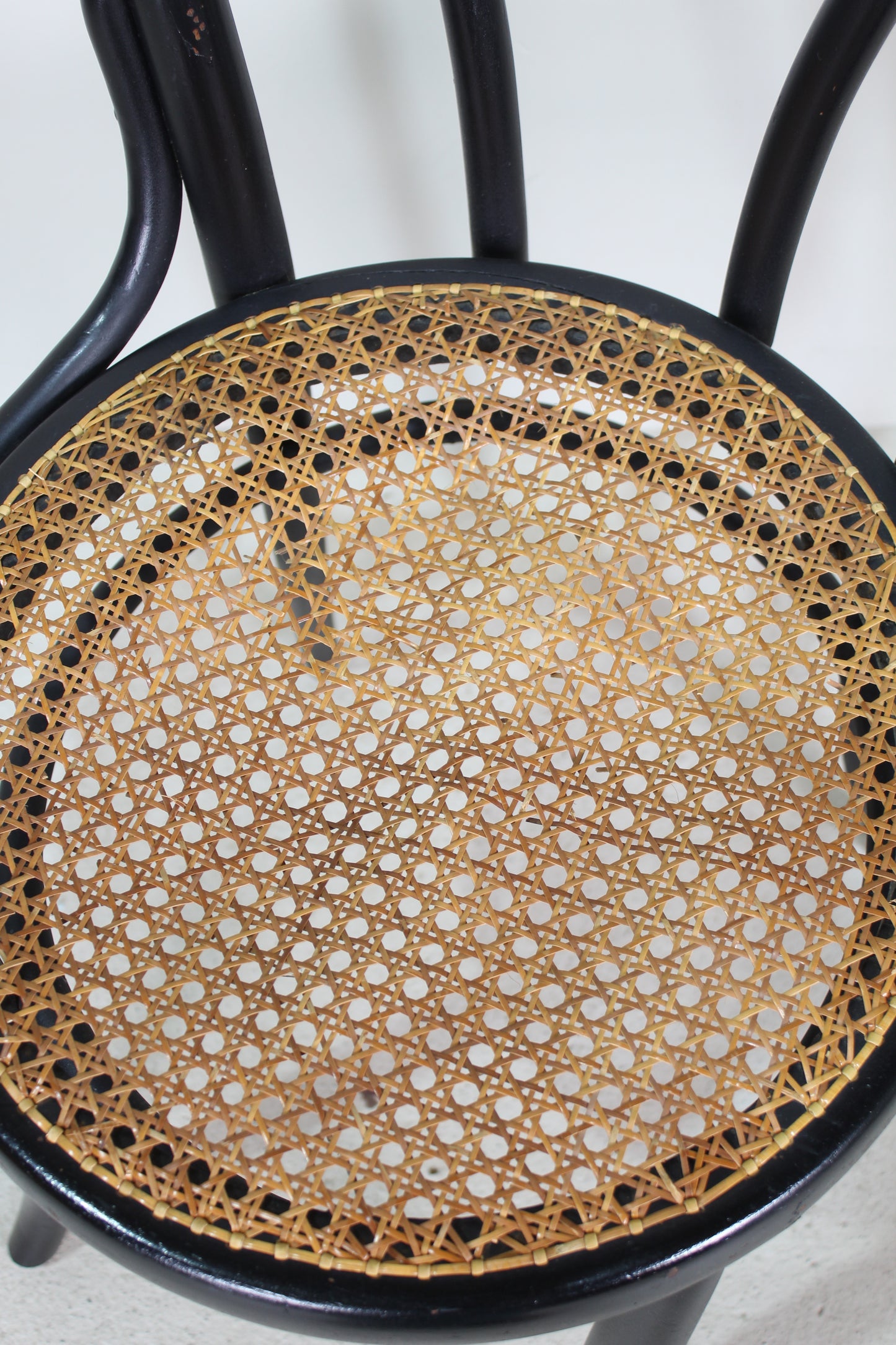Antieke Thonet bistrostoel No.14 jaren '20/'30 zwart