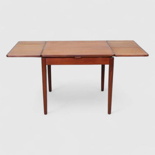 Vintage vierkante uitschuifbare eettafel - jaren '60, teak | 01486