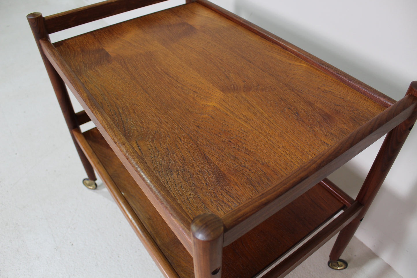 vintage serveerwagen - hout, jaren '60
