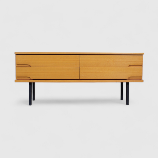 Niedriges Vintage-Sideboard, Fernsehschrank, Schrank – 70er Jahre | 01437