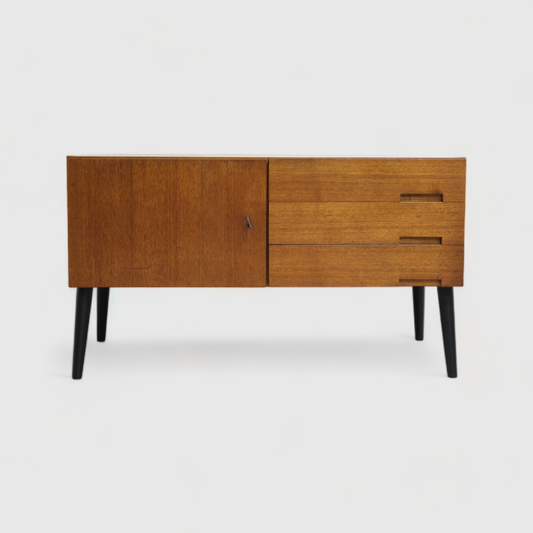 Vintage TV cabinet, chest of drawers, sideboard - Friedrich A. Flamme FAF 1960s | 01046