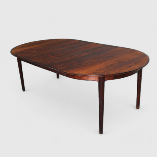 Ausziehbarer runder Esstisch im Vintagedesign – Arne Vodder für Sibast | 01277