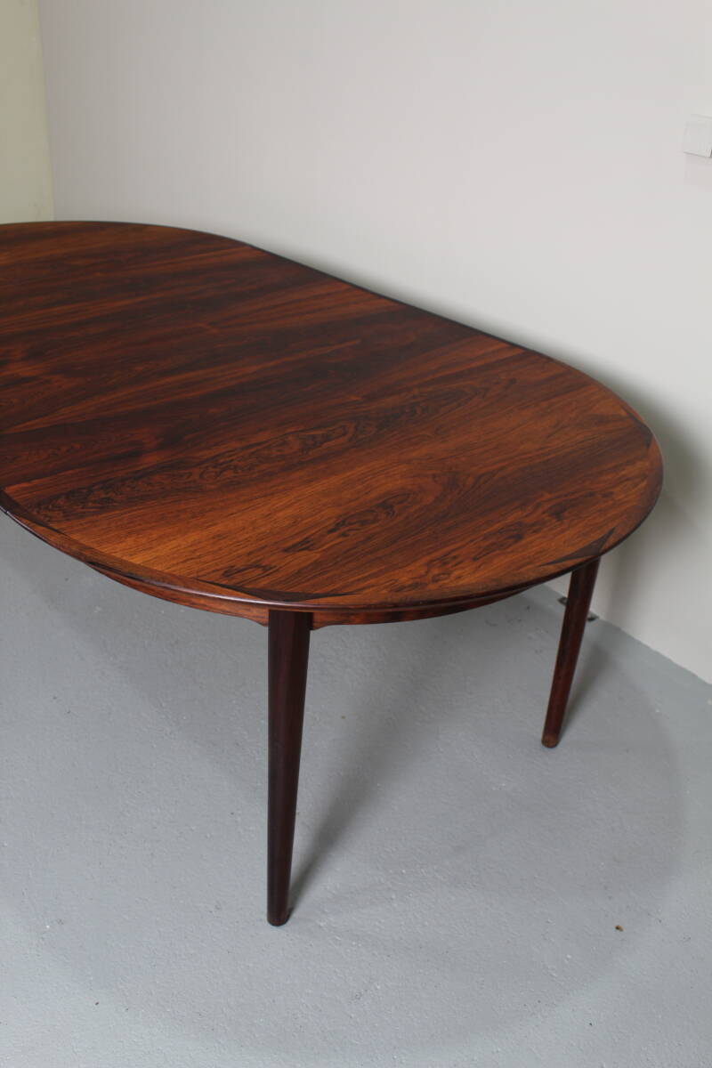 Vintage design uitgeschuifbare ronde eettafel - Arne Vodder voor Sibast | 01277