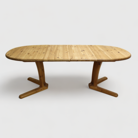 Vintage Danish Design dining table, extendable - Dyrlund pine wood | 00992