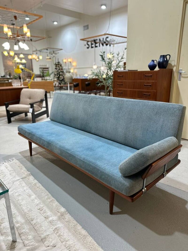 Mid century 3-zits bank, daybed - Deens Design, Peter Hvidt, France & Søn, jaren '60 | 01435