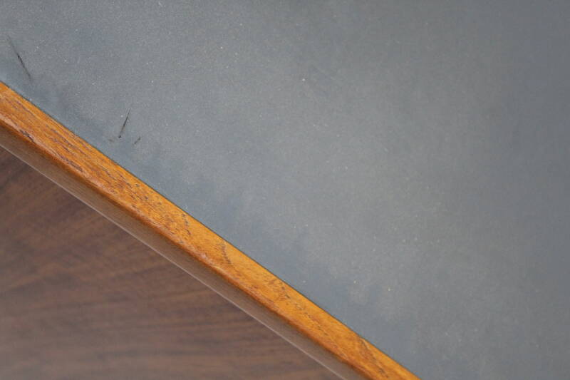 Vintage Schreibtisch - Skandinavisches Design, Teak, Linoleum, 60er | 01294