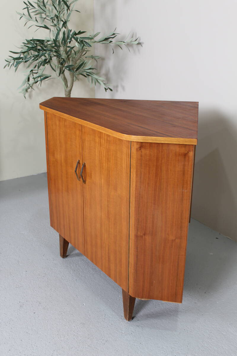 Vintage hoekkast, audiomeubel - jaren '60 | 01384