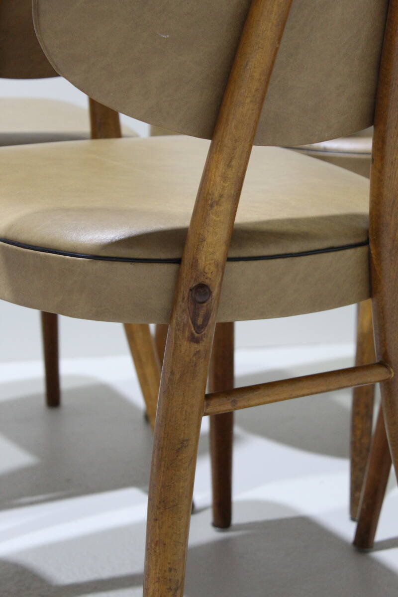 6x vintage eetkamerstoelen - jaren '60, skai | 01402