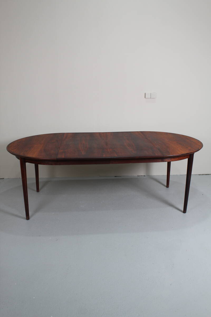 Vintage design uitgeschuifbare ronde eettafel - Arne Vodder voor Sibast | 01277