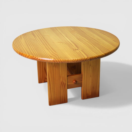 Massief grenen salontafel jaren '70