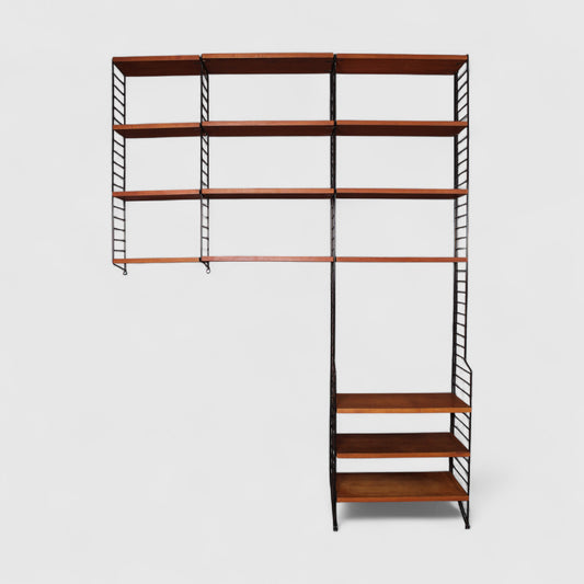 Vintage wandsysteem, boekenplanken String