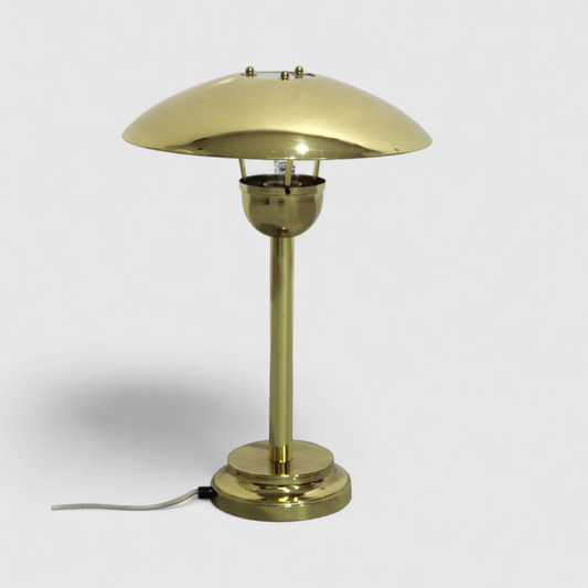 Vintage table lamp, mushroom lamp - brass, 70s | 01270