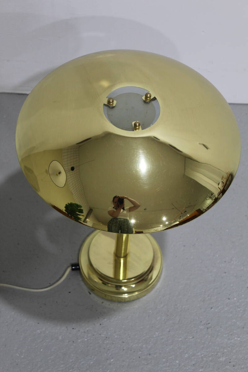 Vintage Tischlampe, Pilzlampe - Messing, 70er | 01270