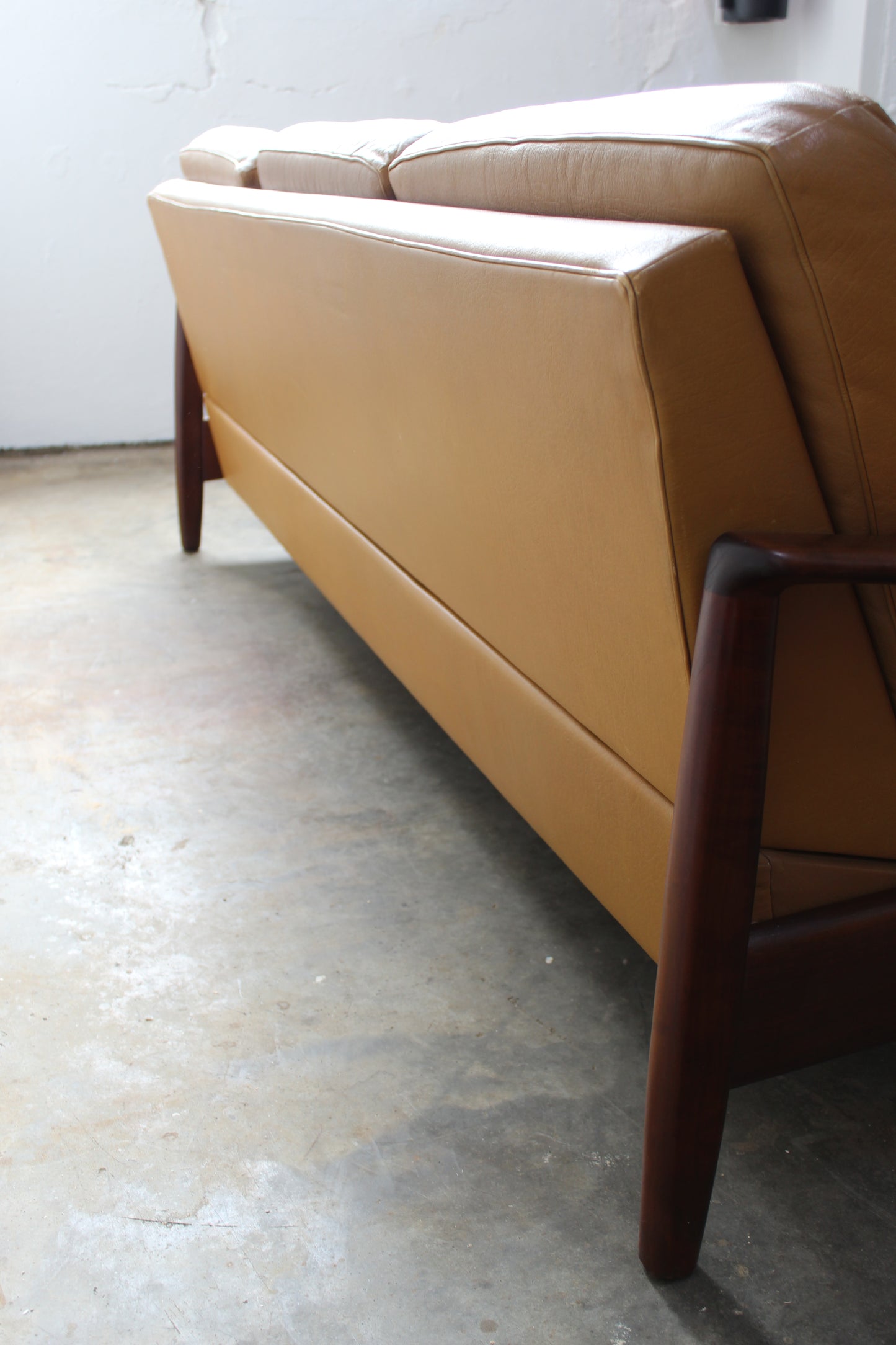 Mid century 3-zits-bank slaapbank
