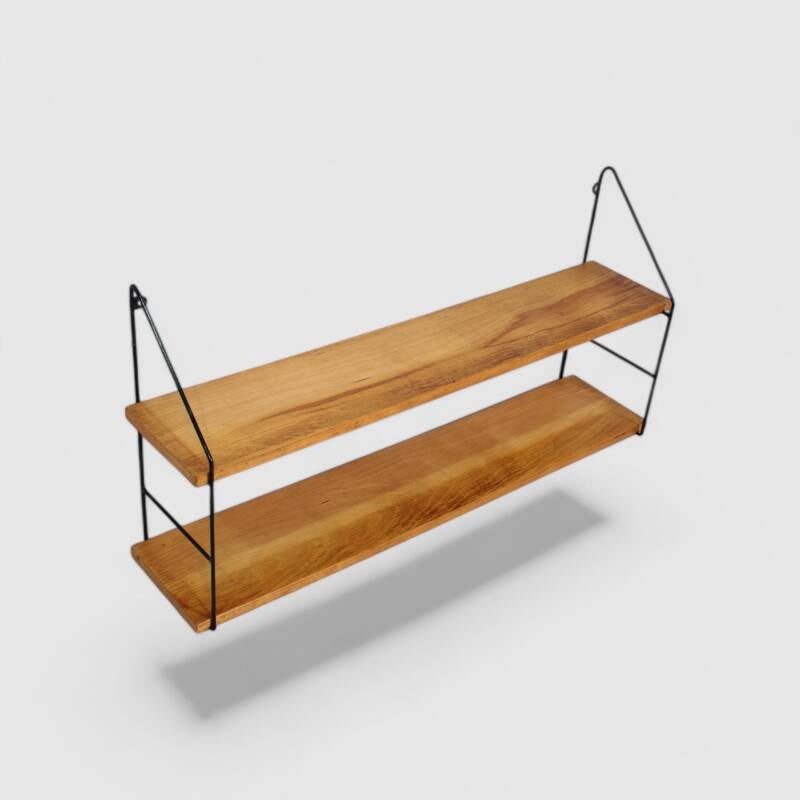 Vintage houten wandschap, wandrek – jaren ’60 | 014751