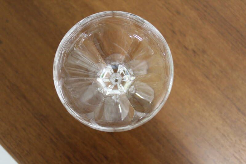 6x vintage kristallen champagnecoupes, cocktailglazen