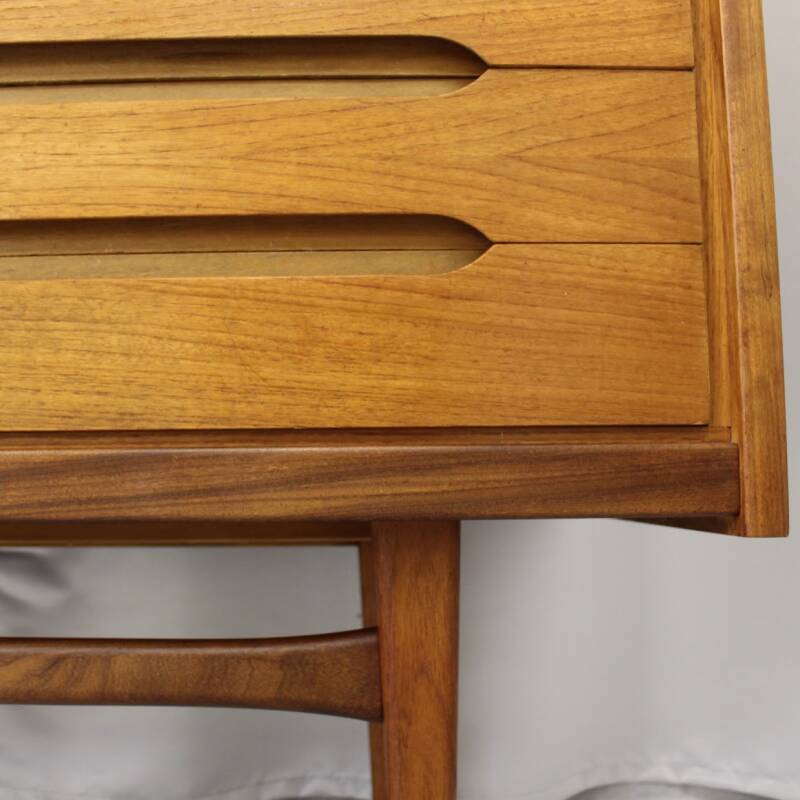 Vintage highboard, sideboard, filing cabinet Bartels Werke design - Teak wood, 1960s
