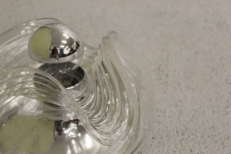 Vintage Design Wandleuchte, Deckenleuchte Peill &amp; Putzler Wave - Space Age | 00795
