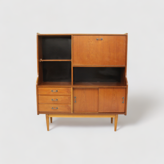 Vintage highboard, sideboard - 60s, teak | 00880