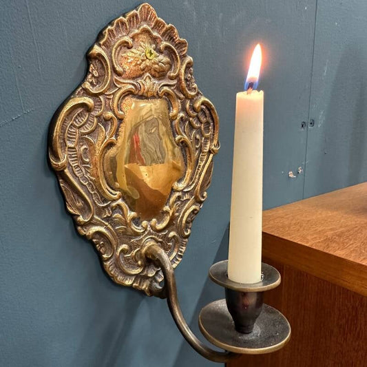 Vintage brass wall sconce