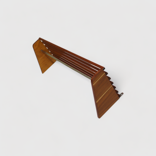 Vintage wooden coat rack, wardrobe - 60s | 00912