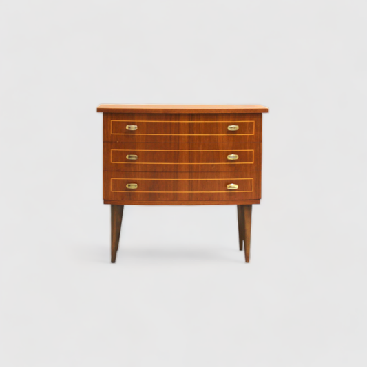 Vintage chest of drawers - 1960s, brass | 00919