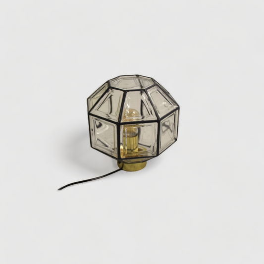 Vintage ceiling lamp, wall lamp Glashütte Limburg | 00845