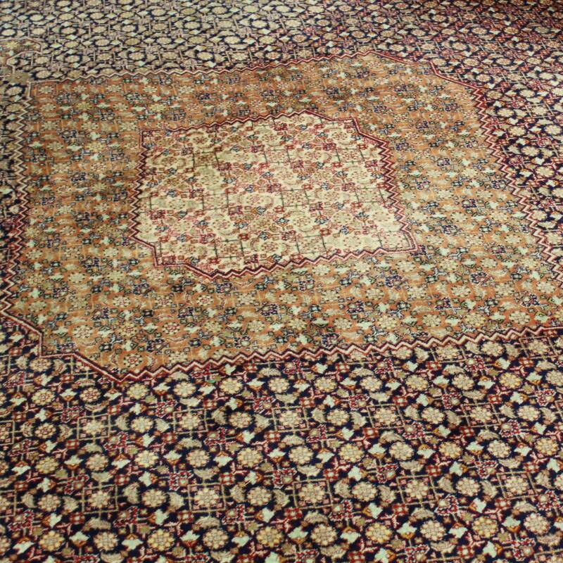 Vintage Perzisch tapijt donkerblauw - (411 x 300 cm)